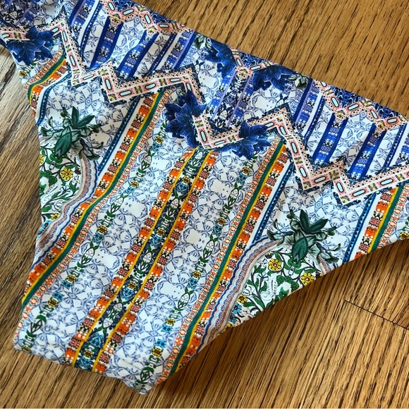 🆕 NWT Rachel Roy Moroccan Blue print halter bikini - large bottoms, medium top - Picture 5 of 13